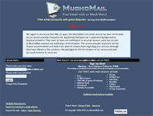 Tablet Screenshot of muchomail.com